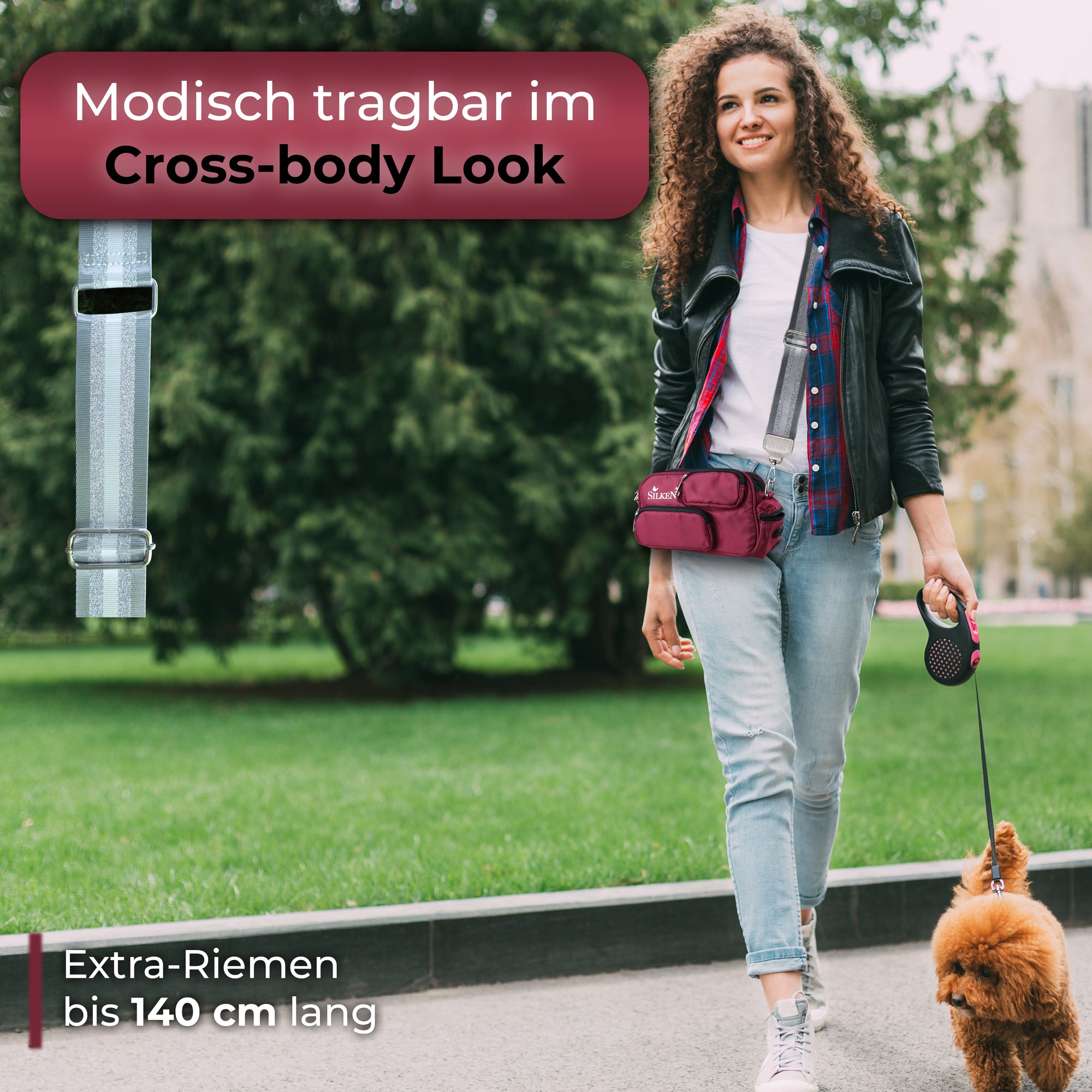 Silken Hund Bordeaux Rot | Bordeaux Rote Hundebetten | SilkeN Design