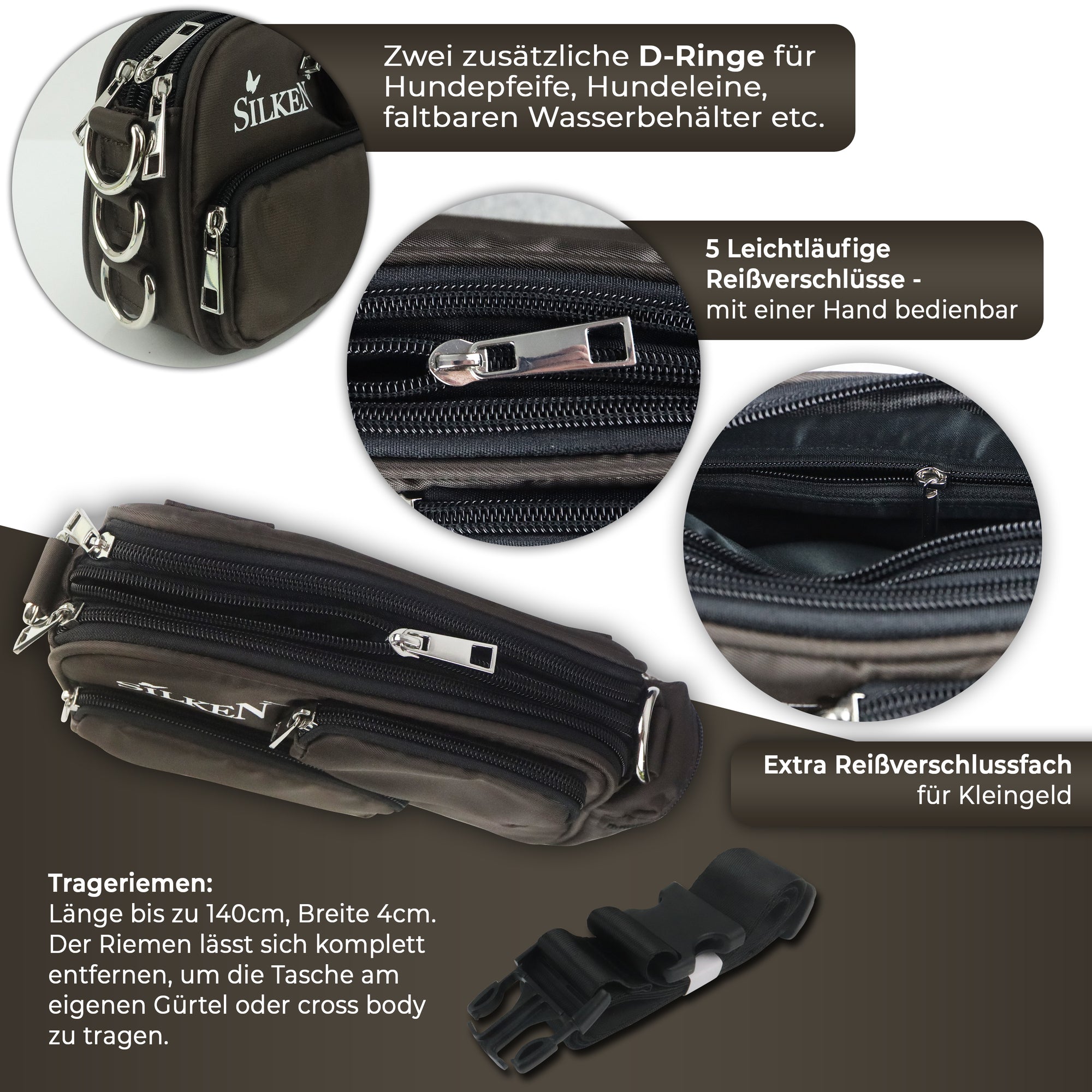  Gassitasche Nahaufnahme Taschen