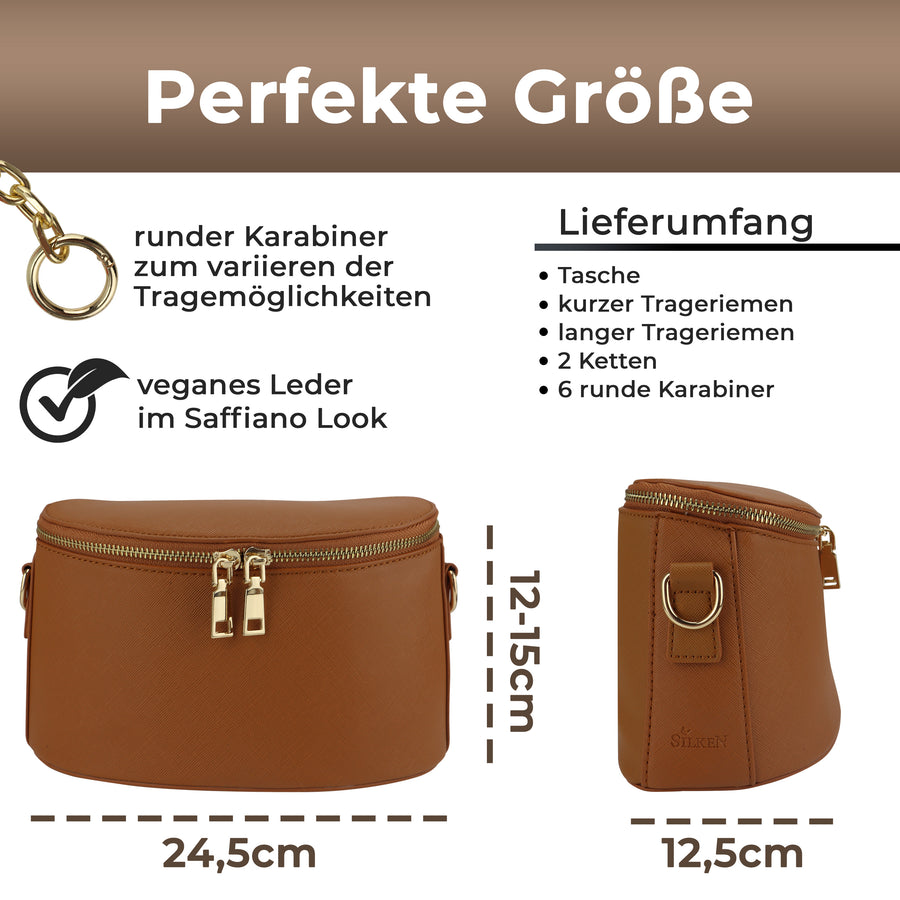 Handtasche cognac SilkeN bag