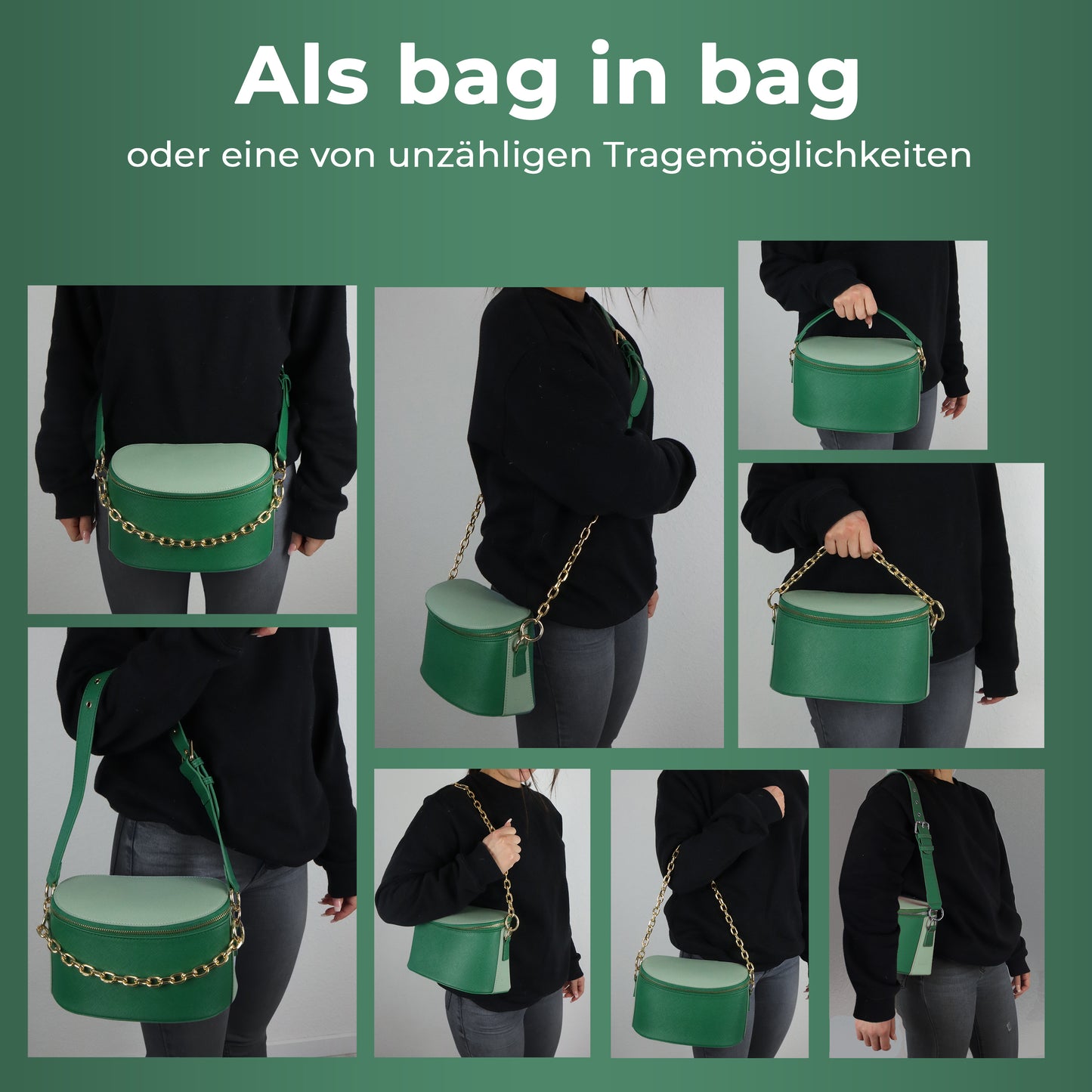 SilkeN bag green-sage