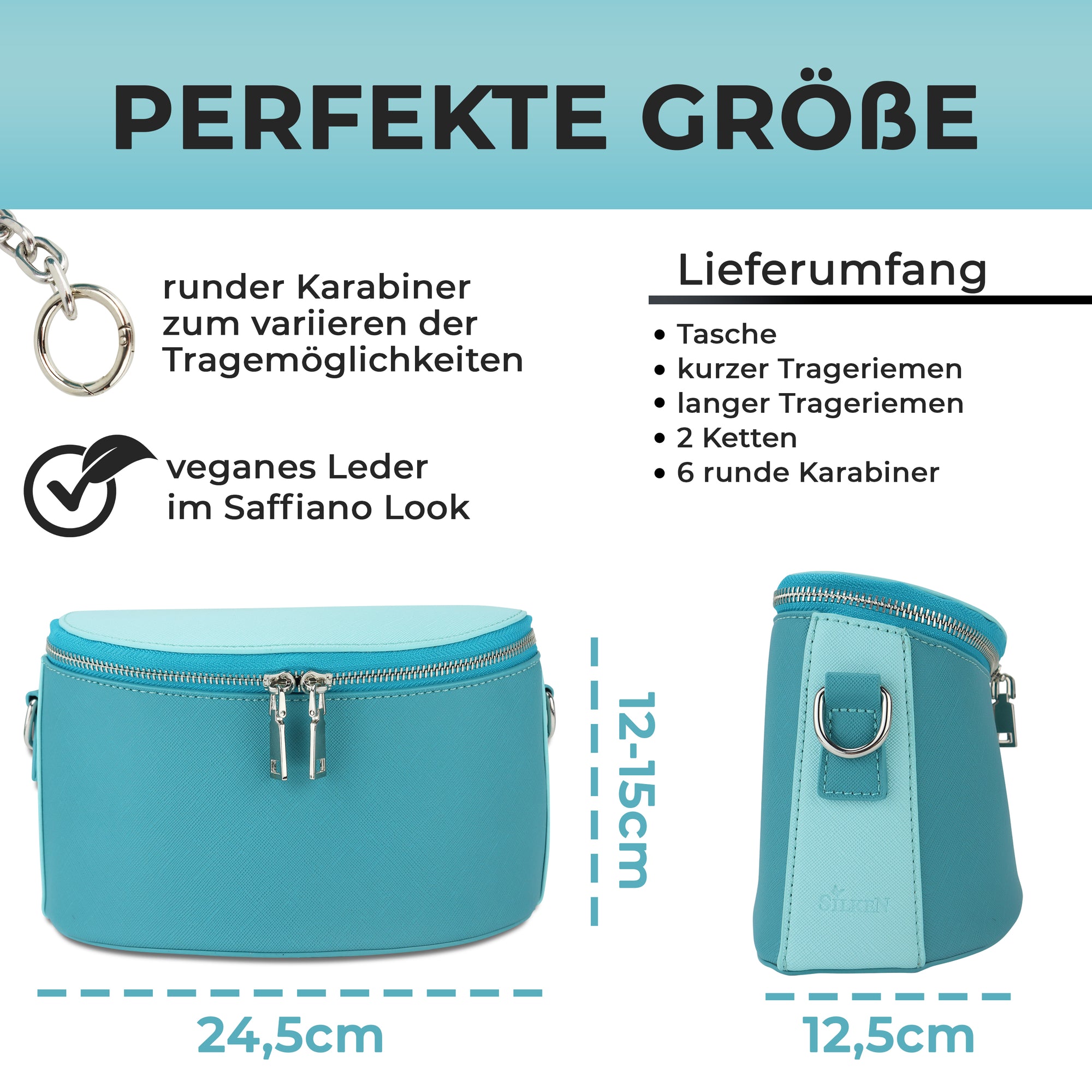 Handbag SilkeN bag - 15 colors 